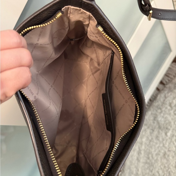 Michael Kors Brown Pebbled Shoulder Bag - Picture 13 of 15